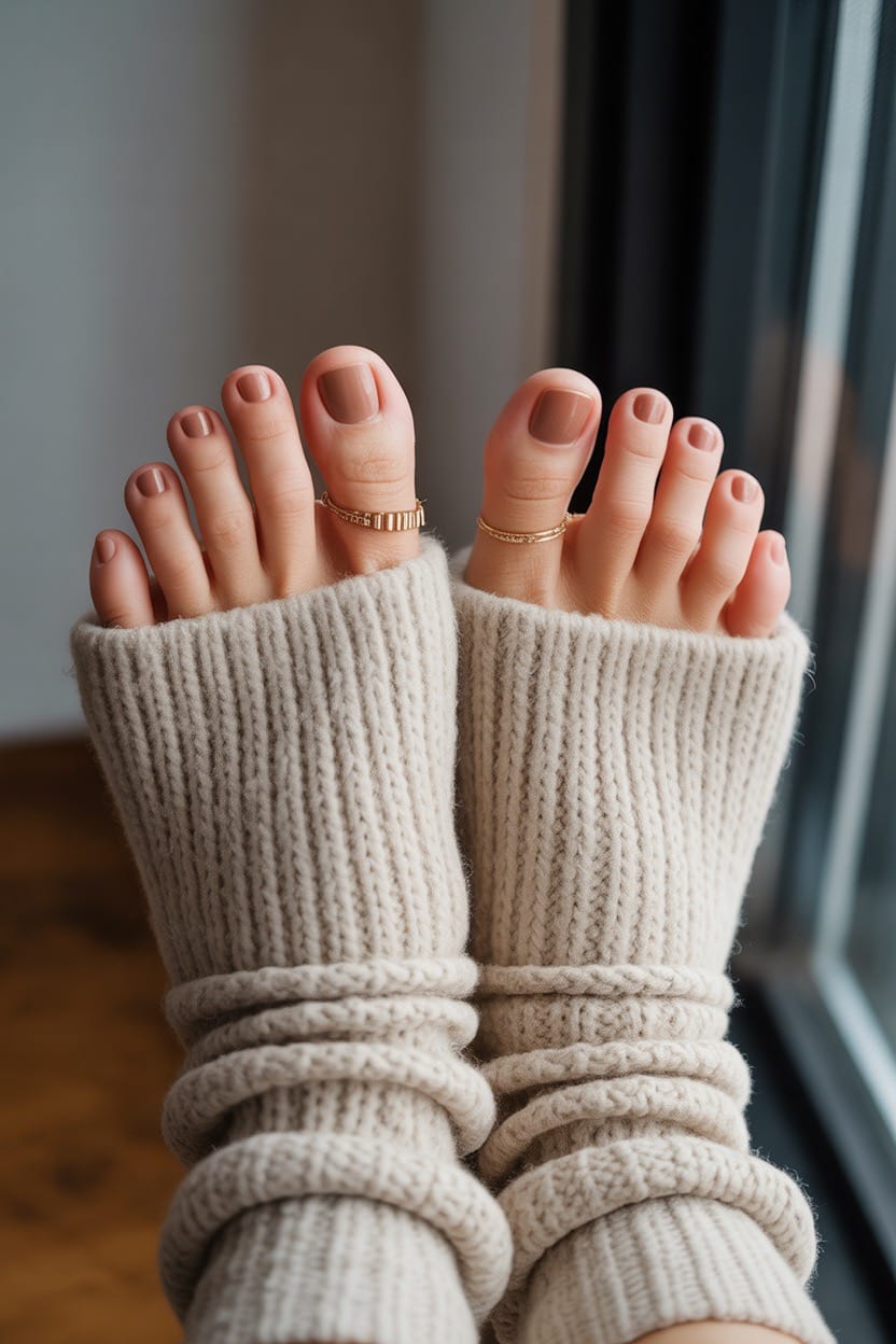 19 Neutral Fall Pedicure Ideas for a Subtle Yet Stylish Look
