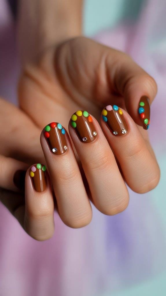 17 Gingerbread House Nail Designs That Are Almost Too Cute To Eat