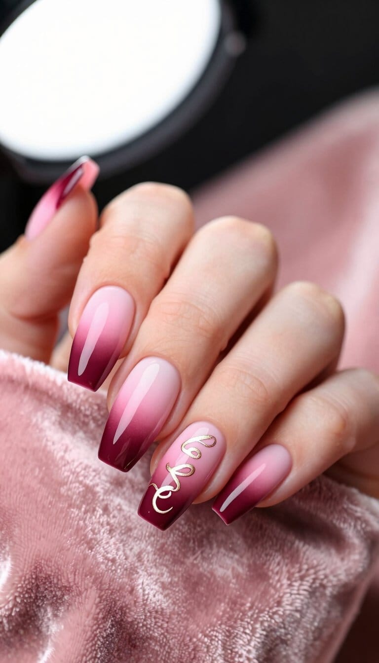 6. Ombre Love Letters