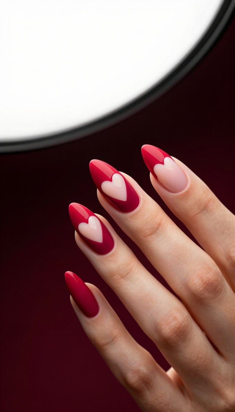 11. Negative Space Hearts