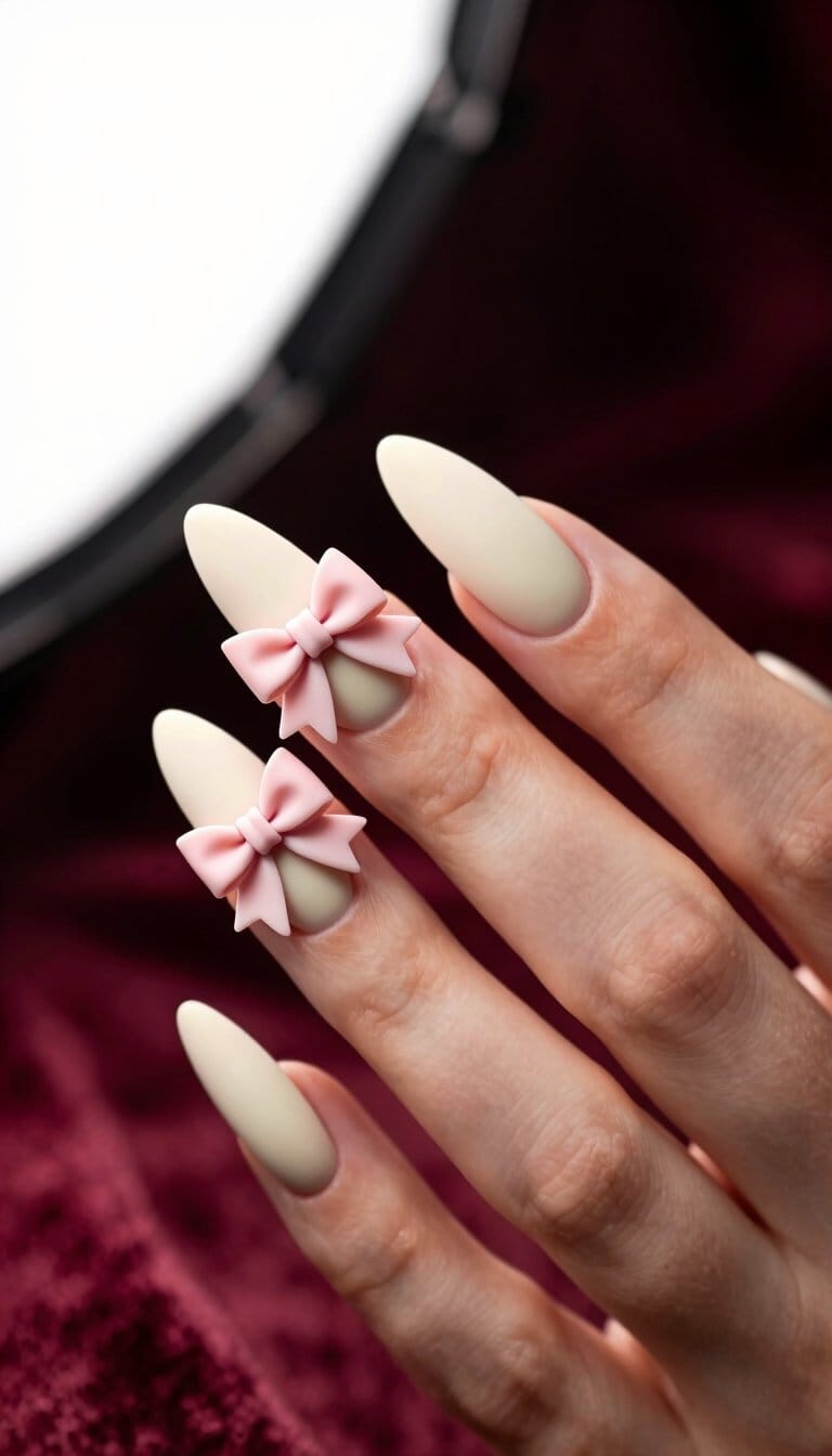 25. Dainty Bow Accents