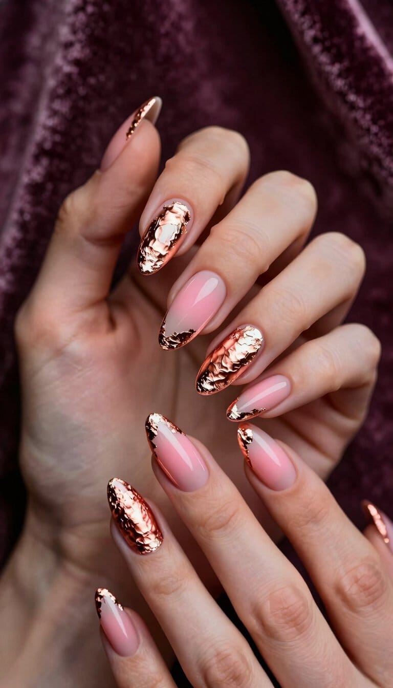 5. Romantic Rose Gold Foil