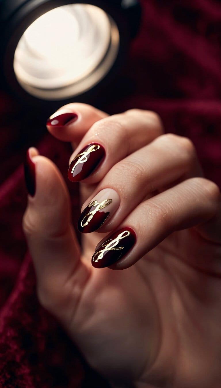 20. Metallic Love Script