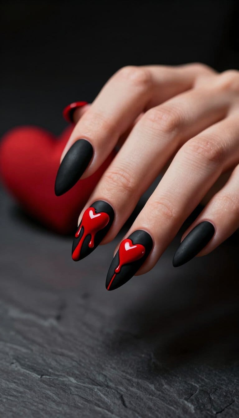 27. Edgy Black and Red Combo