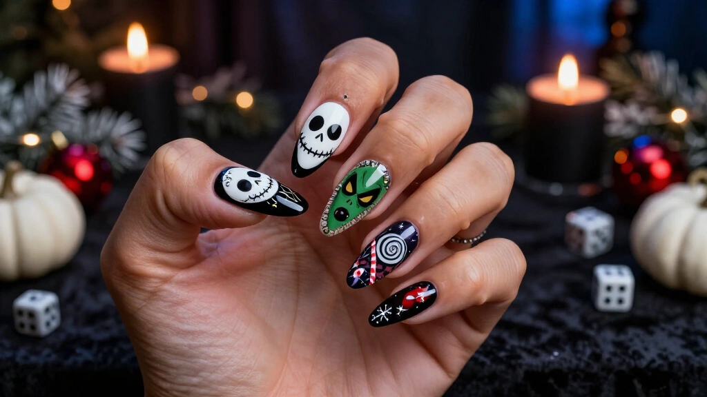27 Nightmare Before Christmas Nails That Will Haunt Every Holiday Party