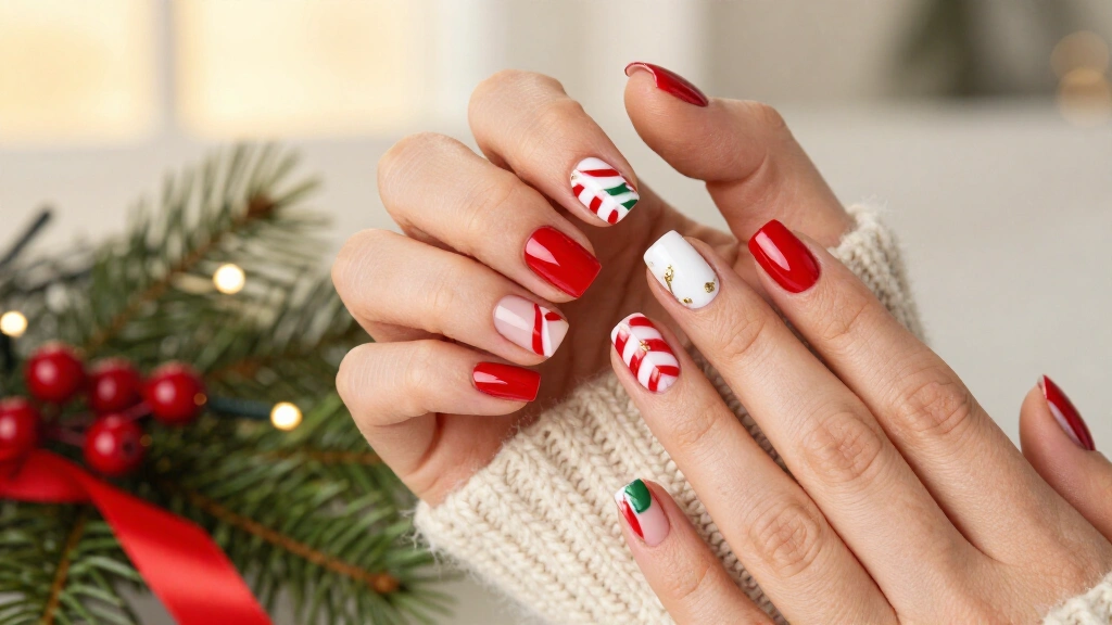 27 Square Christmas Nails That Will Make Every Holiday Outfit Pop