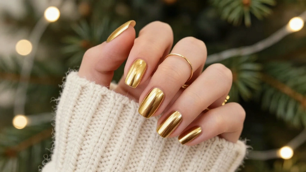 27 Gold Christmas Nails That Make Your Holiday Manicure the Main Event