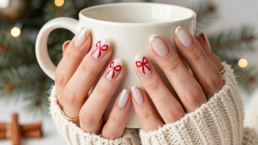 27 Christmas Bow Nails That Will Make Your Holiday Manicure Unforgettable