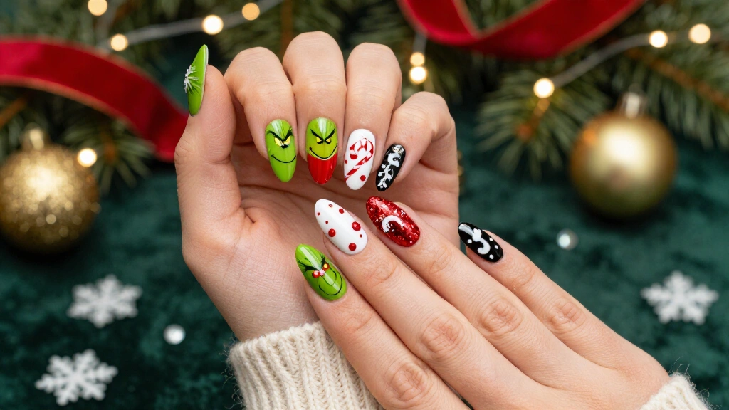 27 Grinch Nails Designs That Will Steal the Show This Christmas