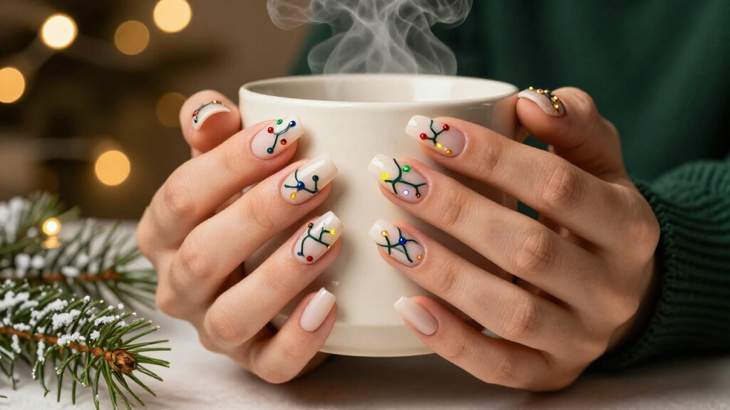 27 Christmas Light Nails That Glow Brighter Than Your Tree
