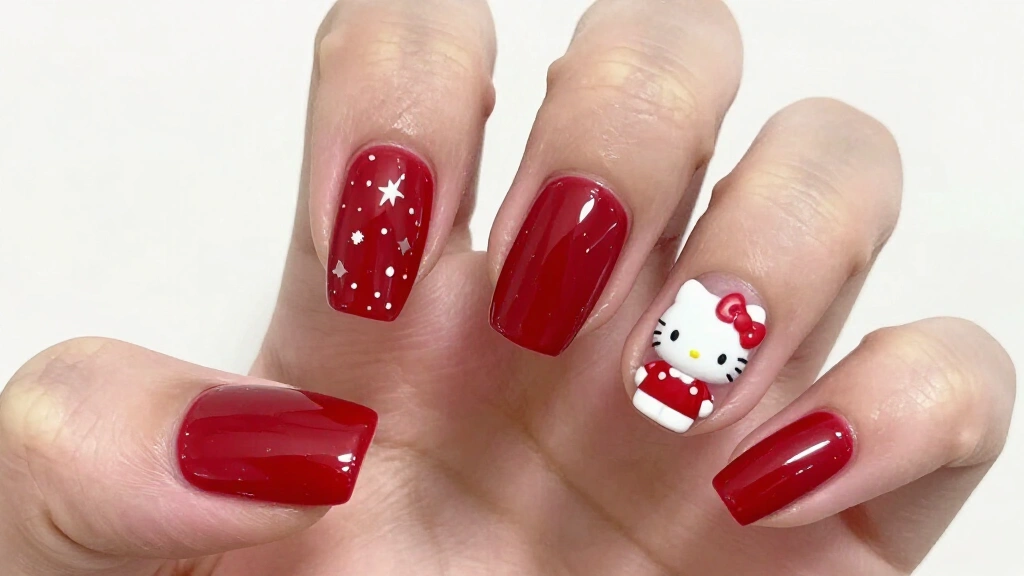 24 Hello Kitty Christmas Nails That Make Your Holiday Manicure Ridiculously Cute