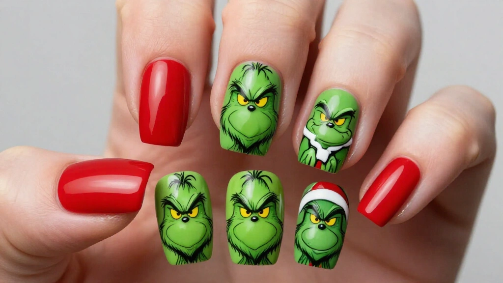 16 Christmas Nails Grinch Designs That Steal the Show at Every Holiday Party