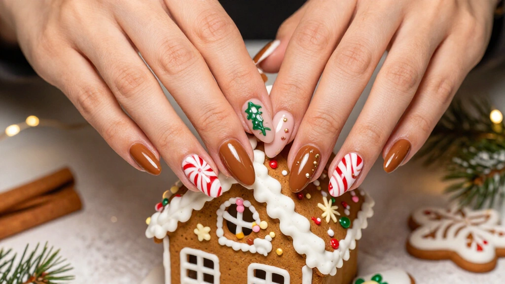 18 Gingerbread House Nails That Make Your Holiday Manicure the Sweetest One Yet