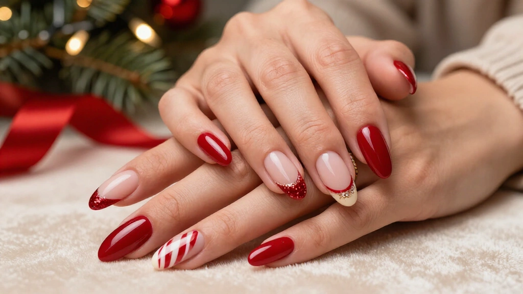 17 Red French Tip Christmas Nails That Make Your Holiday Mani Look Expensive