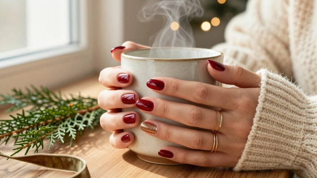 17 December Nails Short Enough for Real Life but Festive Enough to Turn Heads