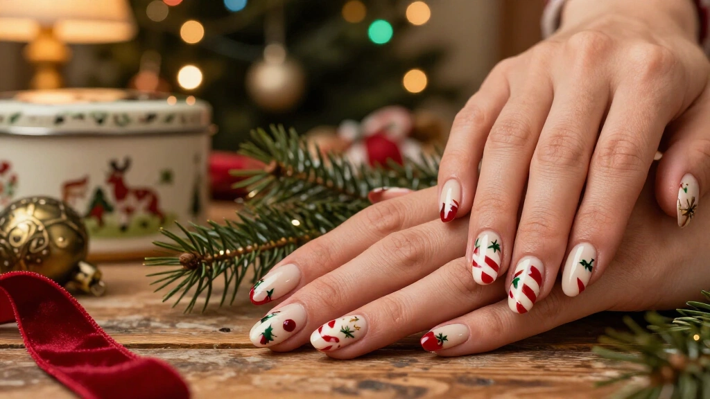 17 Vintage Christmas Nails That Bring Old-Fashioned Holiday Charm to Your Fingertips