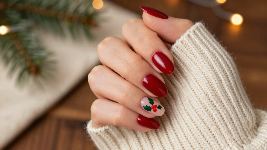 14 Christmas Holly Nails That Look Way More Elegant Than They Are Hard