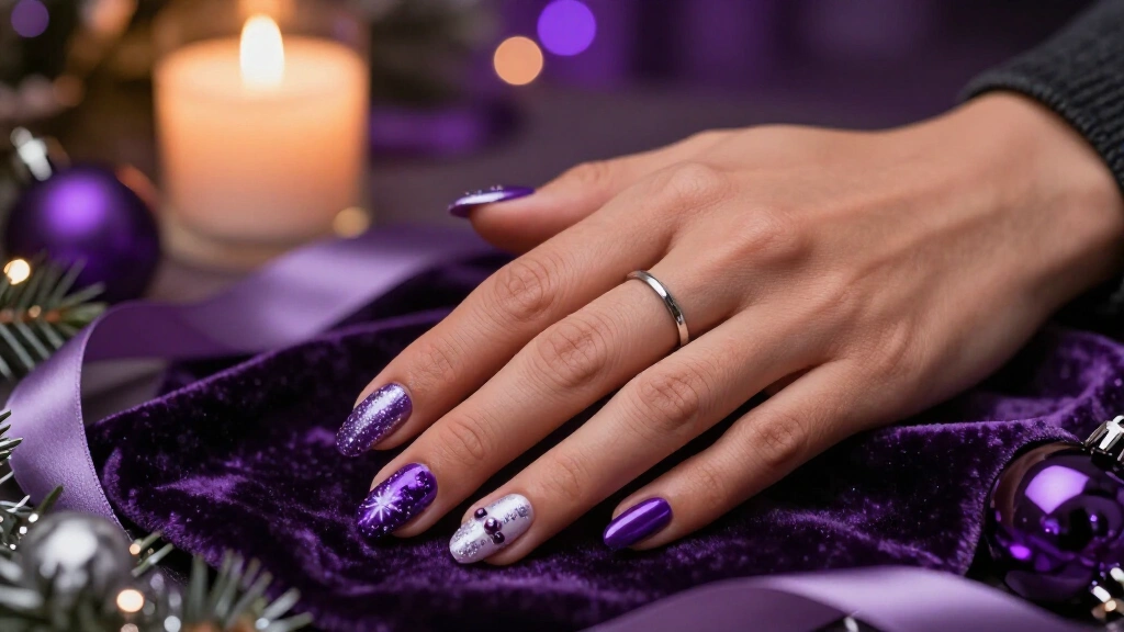 13 Purple Christmas Nail Designs That Steal the Spotlight at Every Holiday Party