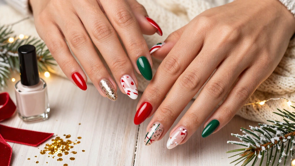 13 Simple Christmas Nail Designs Acrylic That Look Stunning Without the Salon Price Tag