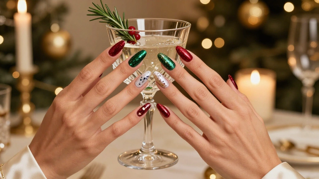 13 Glitter Christmas Nail Designs That Steal the Spotlight at Every Holiday Party