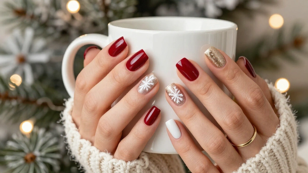24 Christmas Nails Short Square Designs That Look Expensive Without the Salon Price