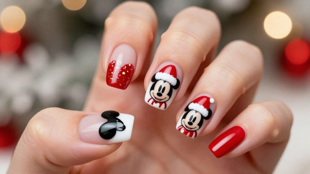 21 Christmas Disney Nails That Will Make Your Manicure Pure Magic