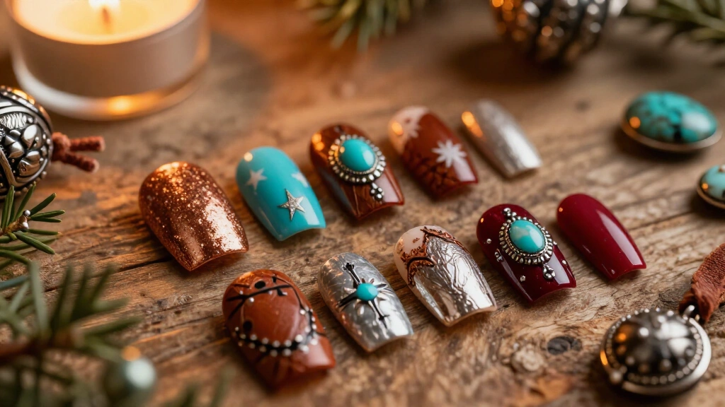 16 Western Christmas Nails That Bring Cowgirl Charm to the Holidays