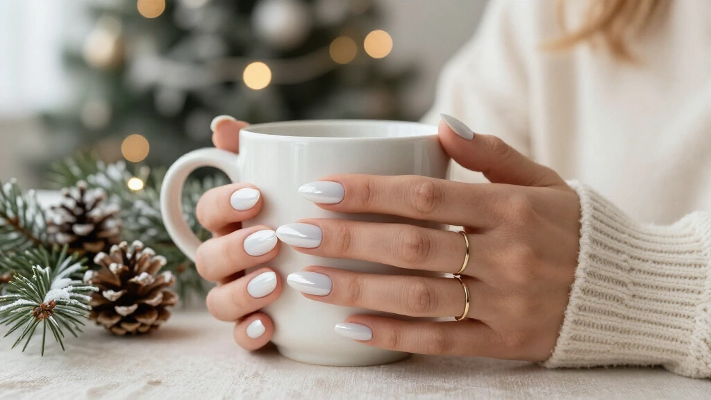 19 Milky White Christmas Nails That Make Your Hands Look Effortlessly Elegant