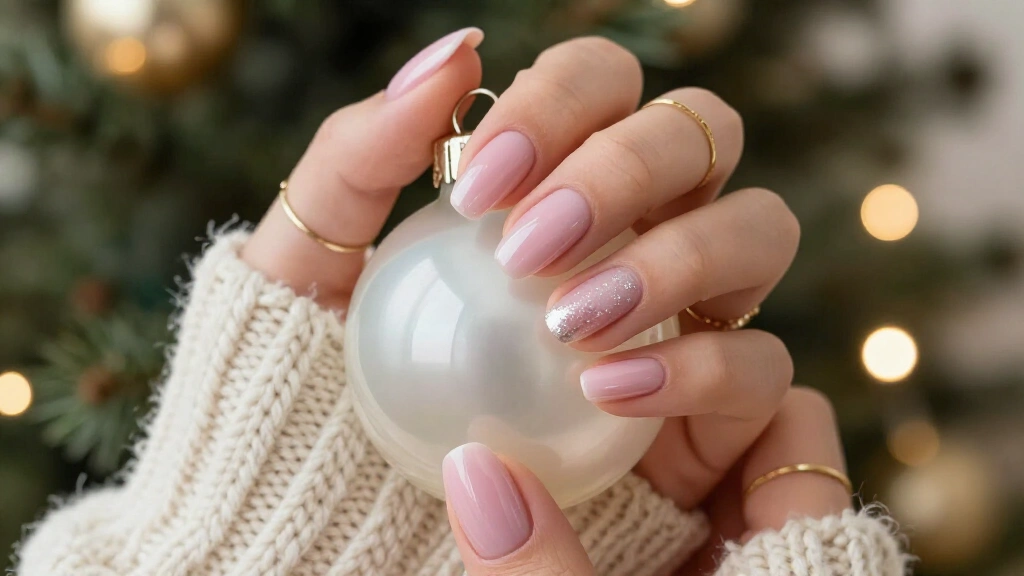 19 Light Pink Christmas Nails That Make Your Holiday Manicure Look Expensive