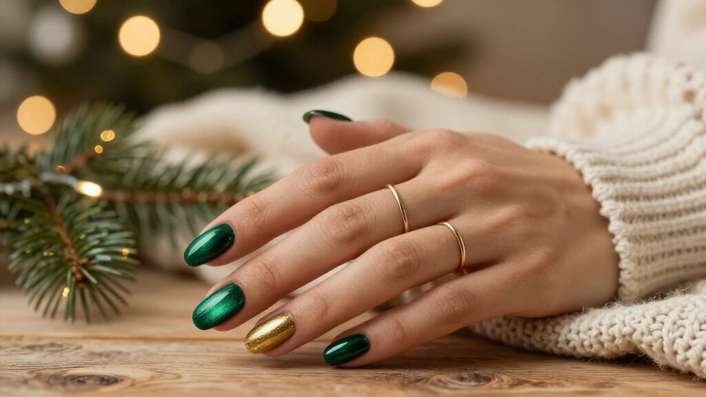 18 Emerald Green Christmas Nails That Make Your Holiday Manicure Unforgettable