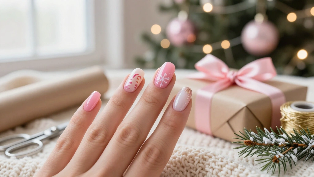 18 Pink Christmas Nails Short Enough for Real Life (But Stunning Enough to Stop the Scroll)