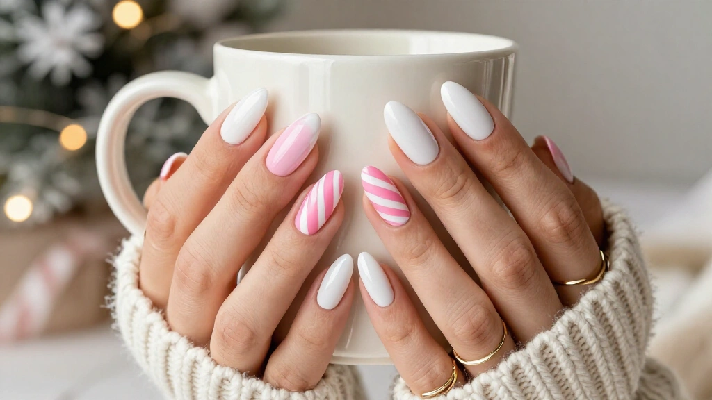19 Pink Candy Cane Nails That Make Your Holiday Manicure Unforgettable