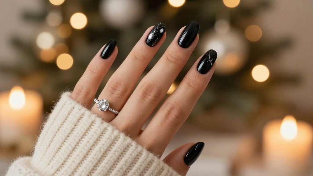 18 Black Christmas Nails Winter Designs That Make Every Holiday Outfit Look Expensive